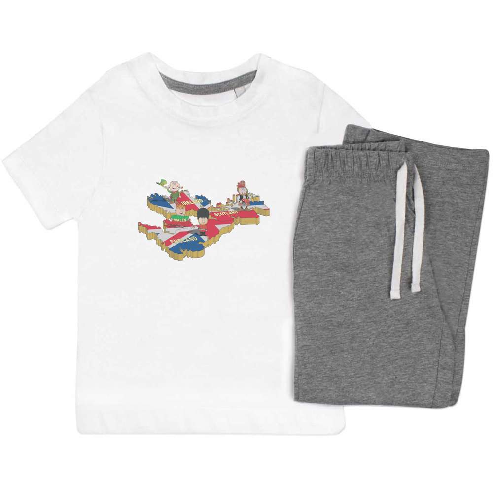 'United Kingdom' Kids Nightwear / Pyjama Set (KP049967)