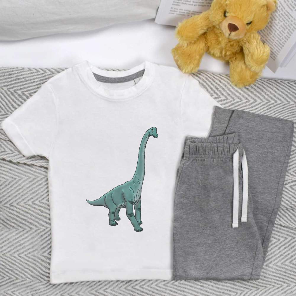 'Brachiosaurus' Kids Nightwear / Pyjama Set (KP028655)