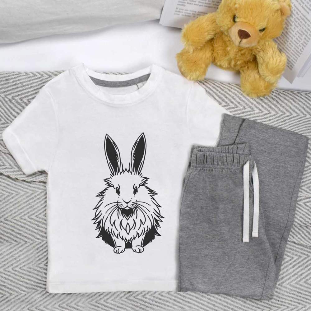 'Angora Rabbit' Kids Nightwear / Pyjama Set (KP043799)