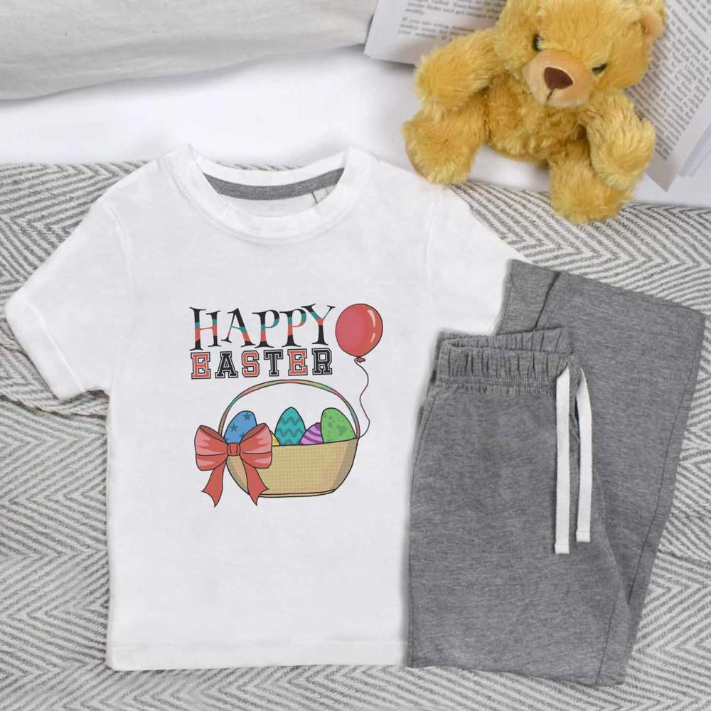 'Happy Easter' Kids Nightwear / Pyjama Set (KP044751)
