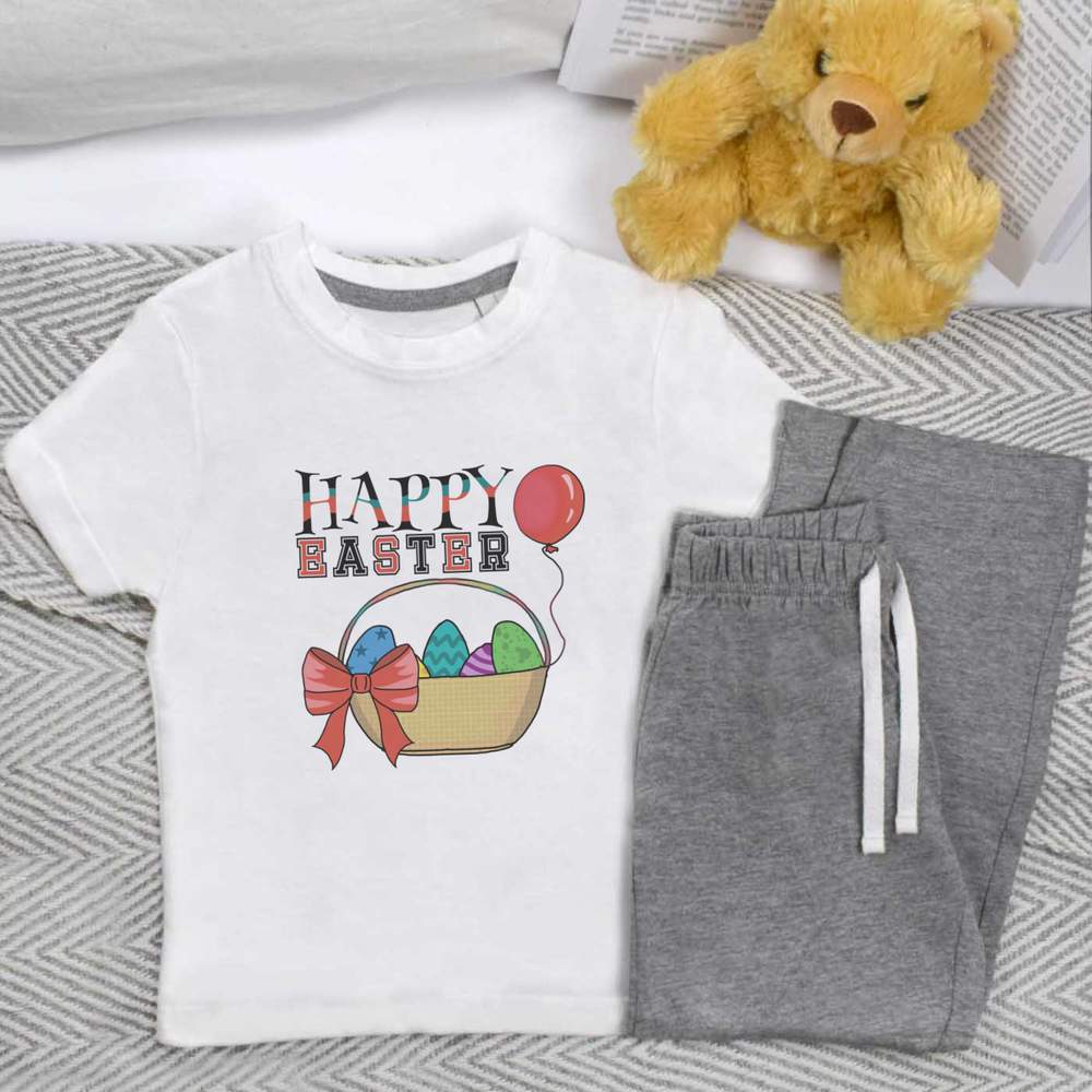 'Happy Easter' Kids Nightwear / Pyjama Set (KP044751)