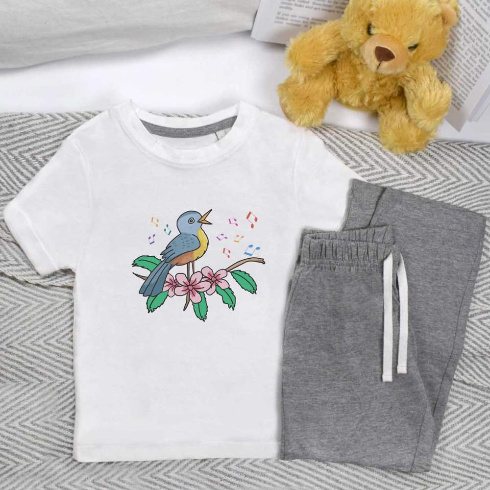 'Songbird' Kids Nightwear / Pyjama Set (KP045068)