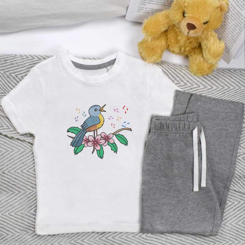 'Songbird' Kids Nightwear / Pyjama Set (KP045068)