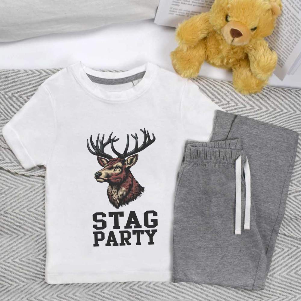 'Stag Party' Kids Nightwear / Pyjama Set (KP048780)