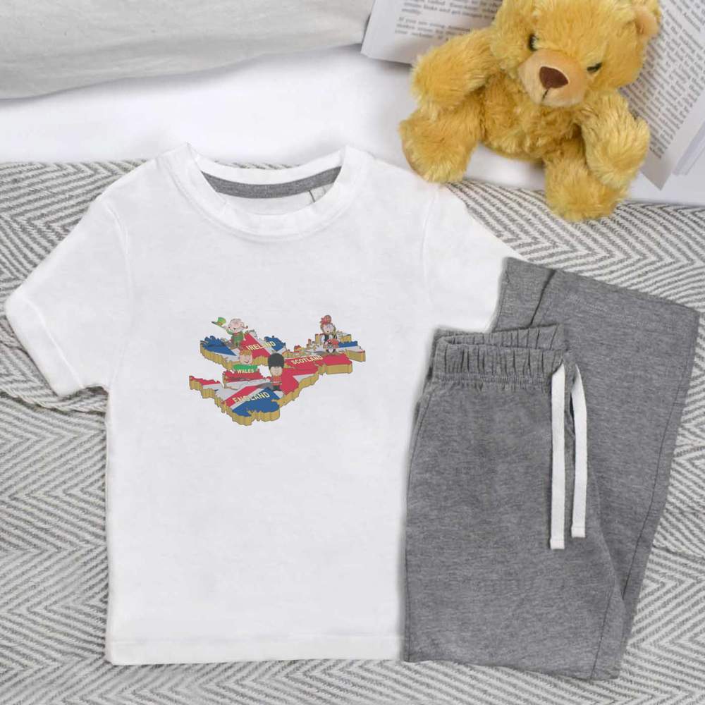 'United Kingdom' Kids Nightwear / Pyjama Set (KP049967)