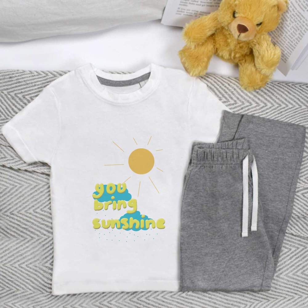 'You Bring Sunshine ' Kids Nightwear / Pyjama Set (KP052367)