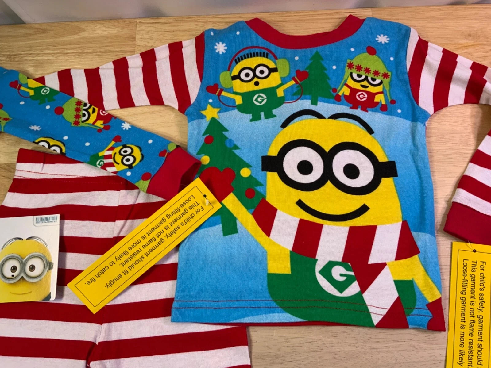 New Toddler Boy’s Despicable Me Christmas PJ Sets with Minion’s—Very Cute!!*