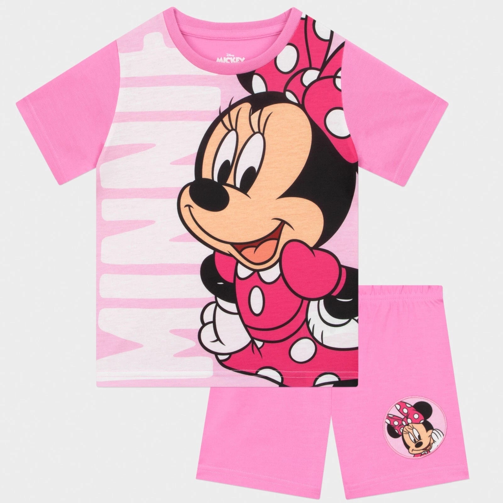 Disney Minnie Mouse Pyjamas | Disney Girls Pjs | Minnie Short Pyjamas