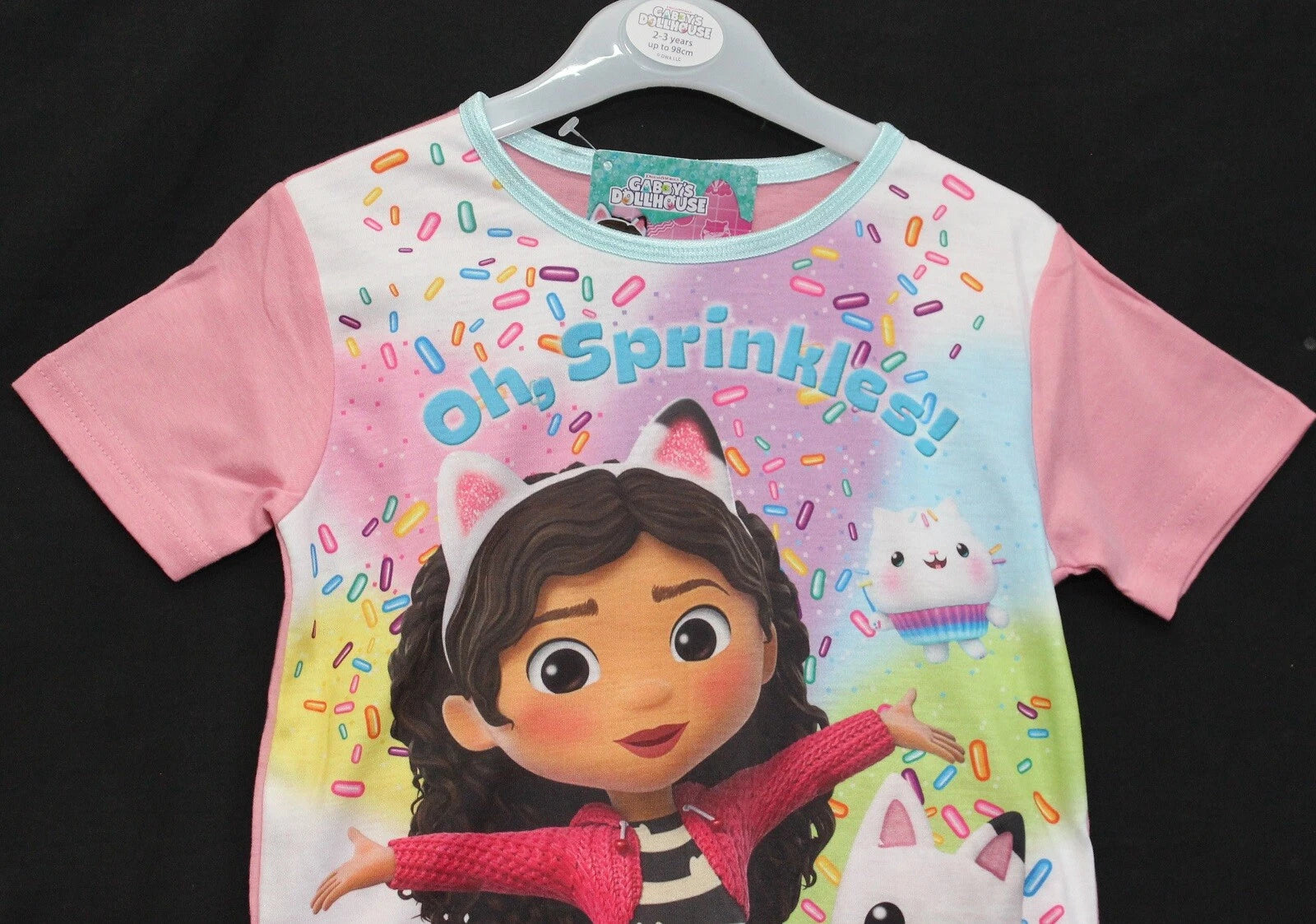 GABBY'S DOLLHOUSE Girl's Short Pyjamas/ Pink Summer/Shorty PJs Sizes 1.5-5 Years