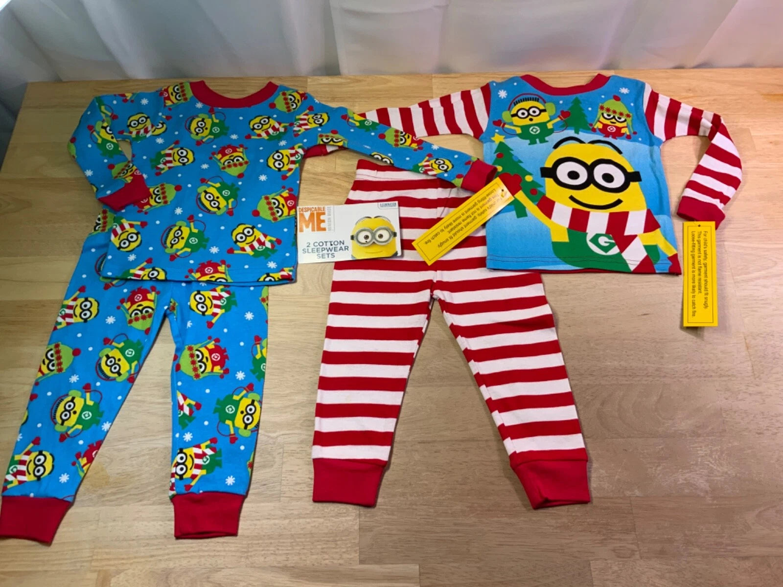 New Toddler Boy’s Despicable Me Christmas PJ Sets with Minion’s—Very Cute!!*