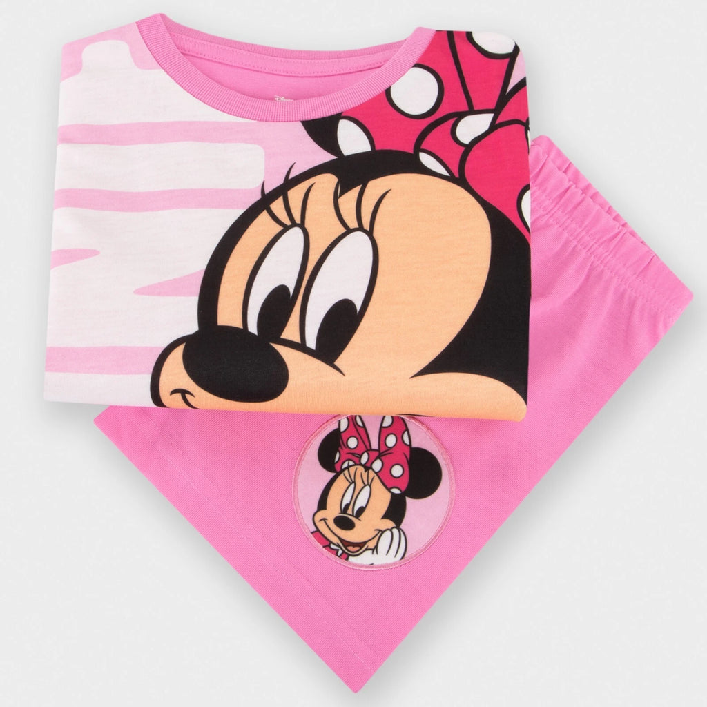 Disney Minnie Mouse Pyjamas | Disney Girls Pjs | Minnie Short Pyjamas