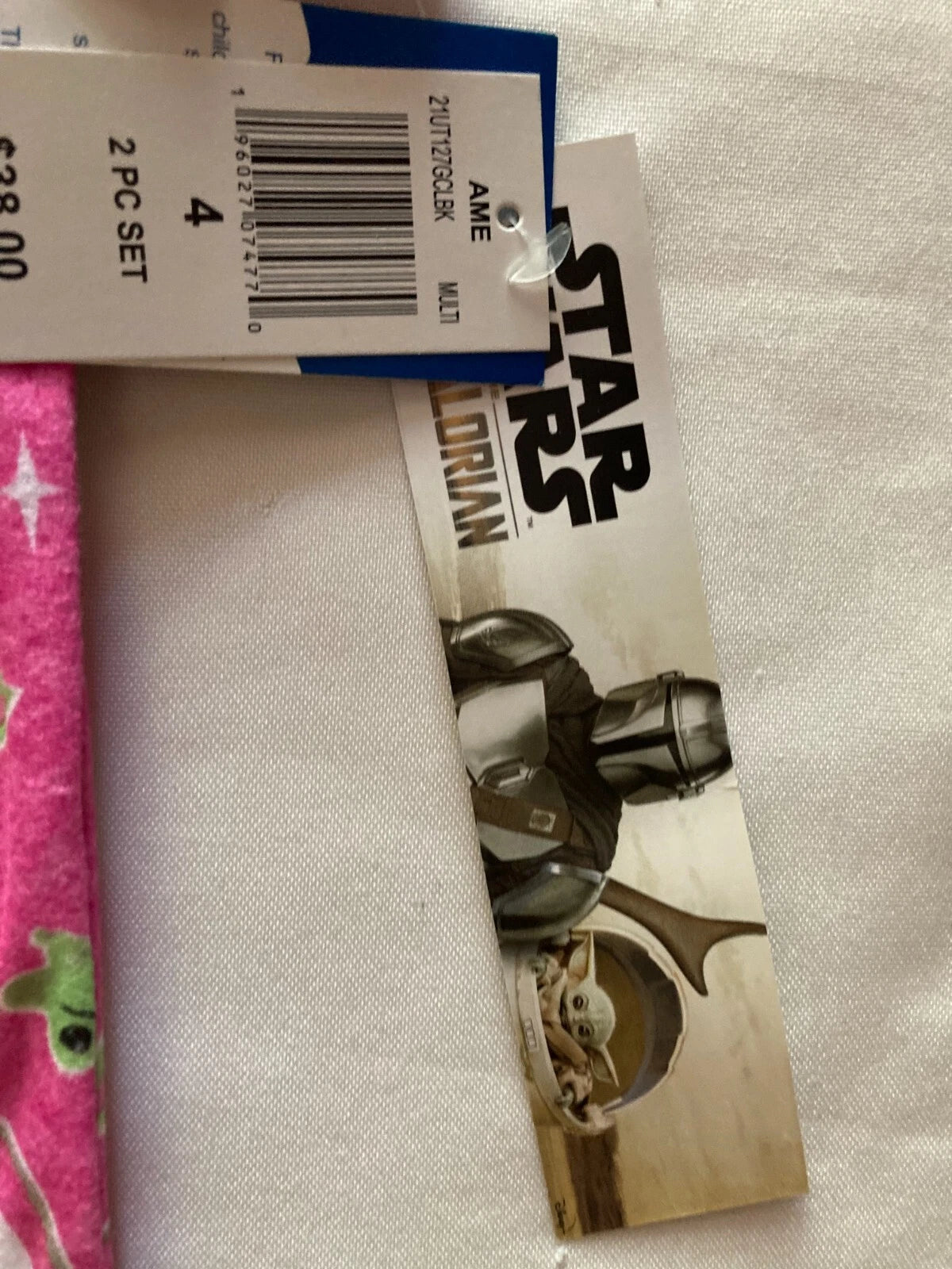 Disney Star Wars Baby Yoda Mandalorian Girls Pajamas Sleepwear Set Size 2T & 4