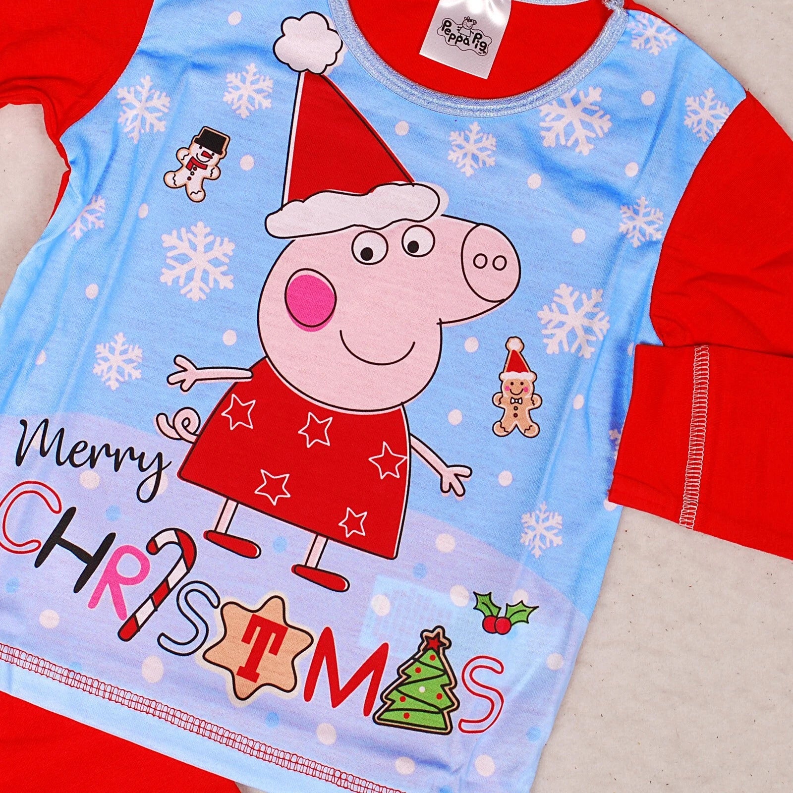 Girls Peppa Pig Christmas Xmas Pyjamas Age 1 2 3 4 5 Years UK STOCK