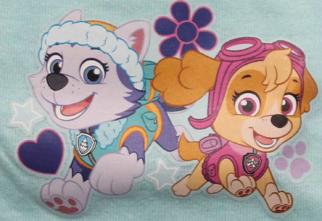 PAW PATROL Girls Pink & Mint Short Pyjamas/ Summer/ Shorty PJs Sizes 1.5-5 Years