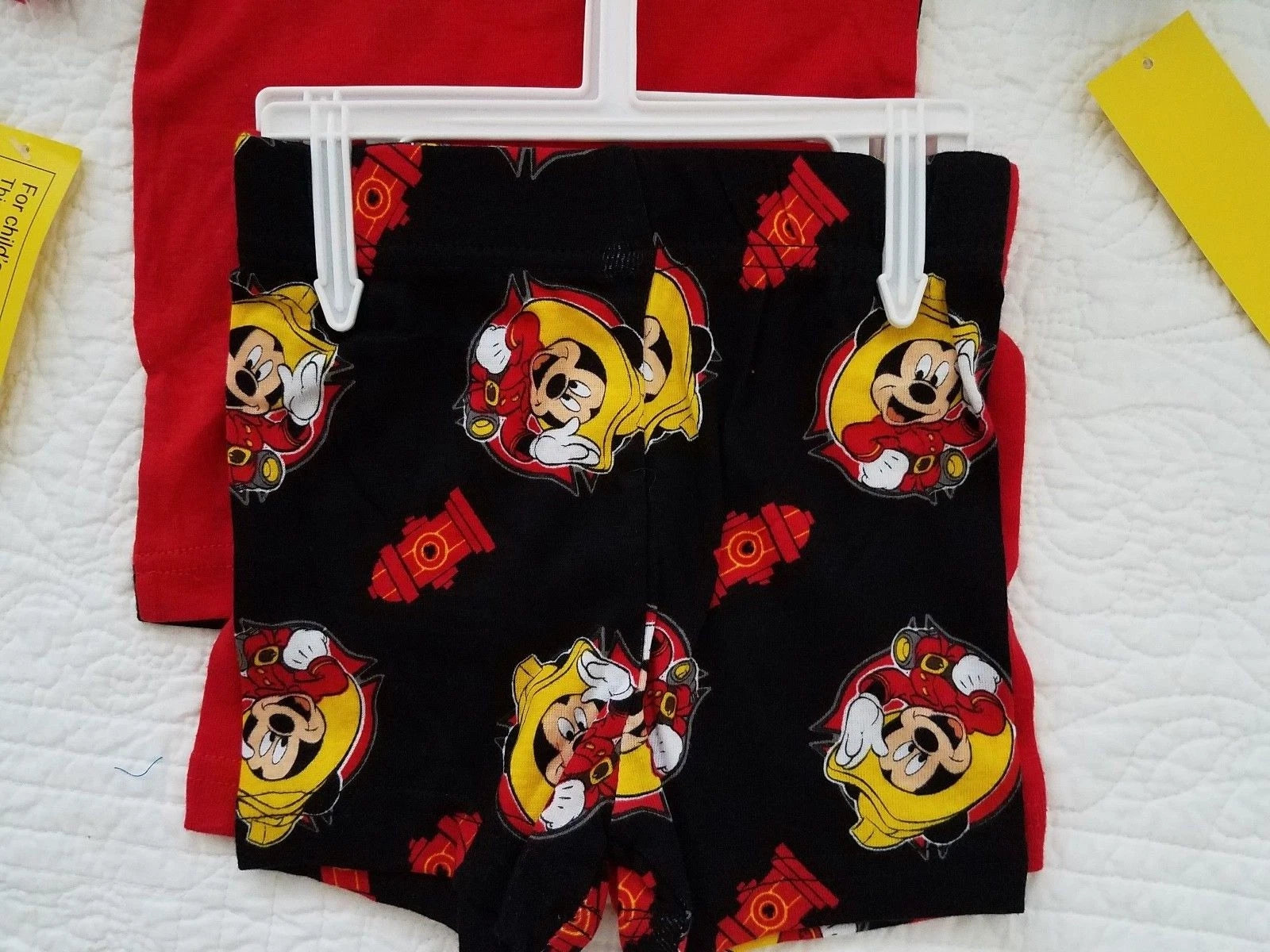 NEW DISNEY MICKEY MOUSE FIREMAN 4 PIECE PJ PAJAMA SETS SZ 2T 3T