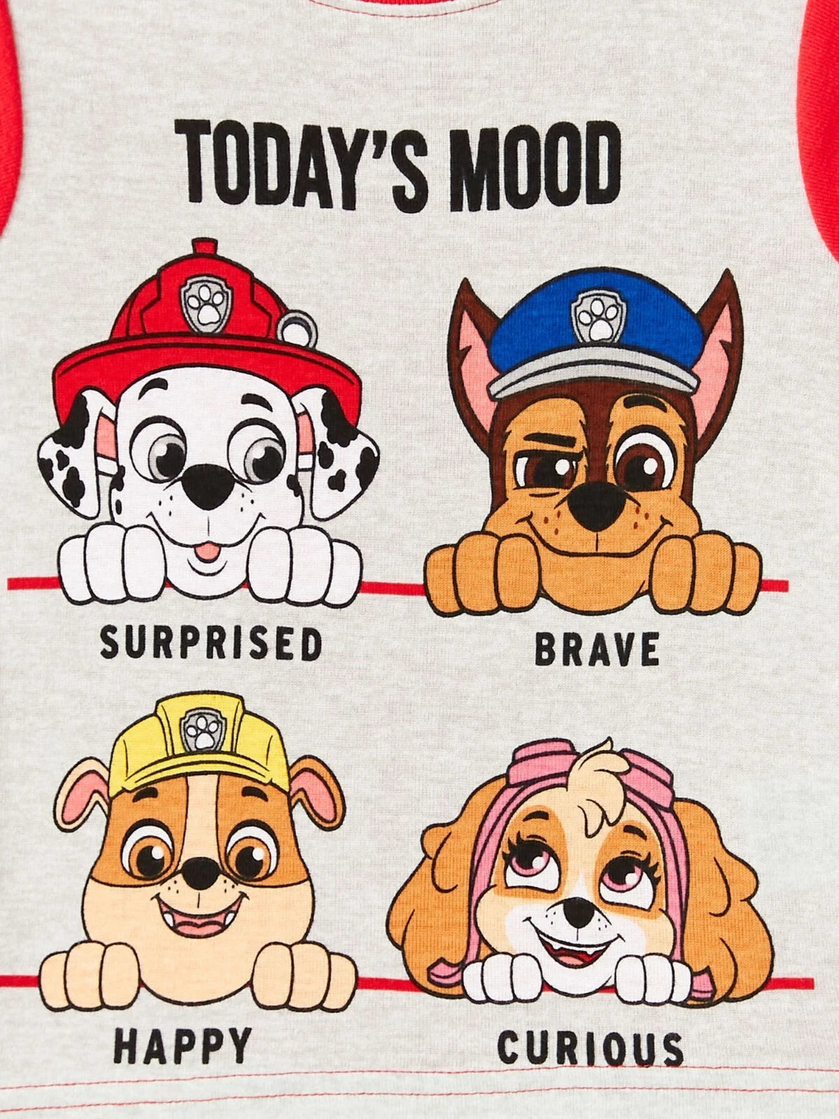 New Toddler Boy PAW Patrol 4 Piece Today's Mood Pajama Set 2 3 4 5