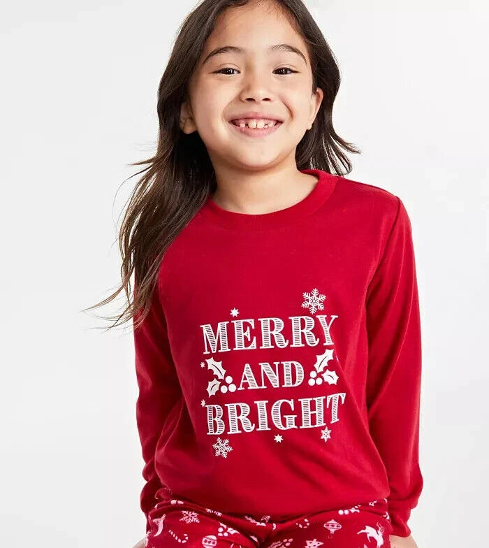 Family Pajamas Matching Kids Mix It Merry & Bright Pajama Top ONLY