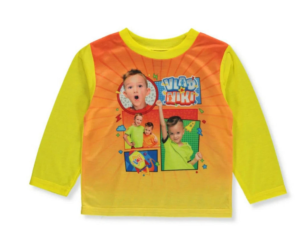 Vlad and Niki- Boys' 2-Piece Loose-fit Pajama Set, Soft & Cute for Kids