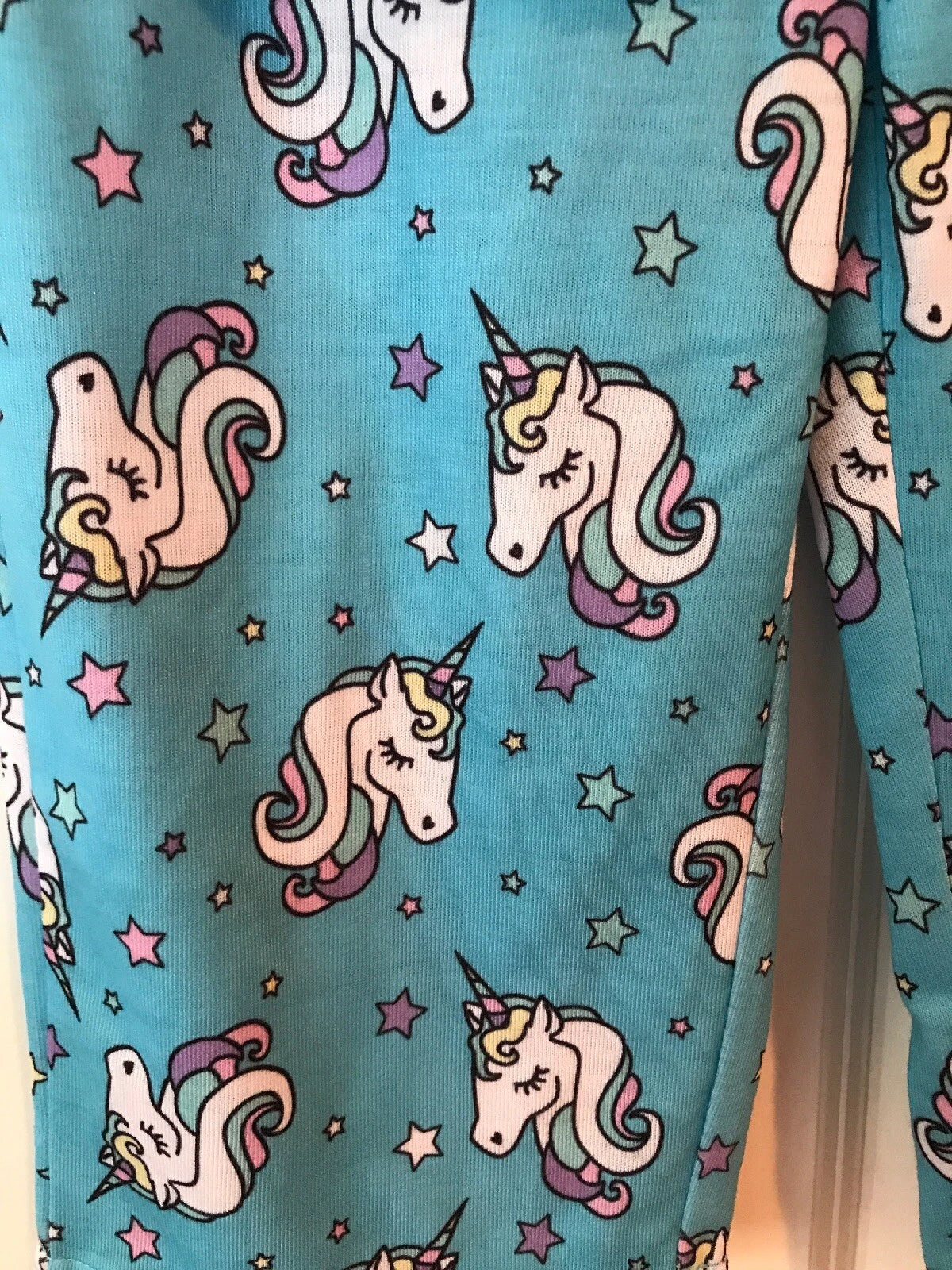 NWT Girl's UNICORN Pajamas PJ Robe 3 piece Set Dreamlife Pink Blue 2T 3T 4 Star