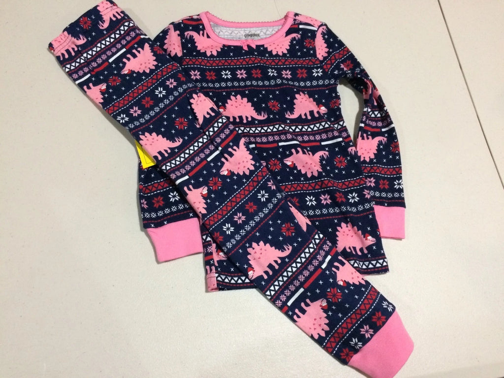 NWT Gymboree Girls Gymmies Dinosaur Pajama Set Christmas Holiday Many Sizes