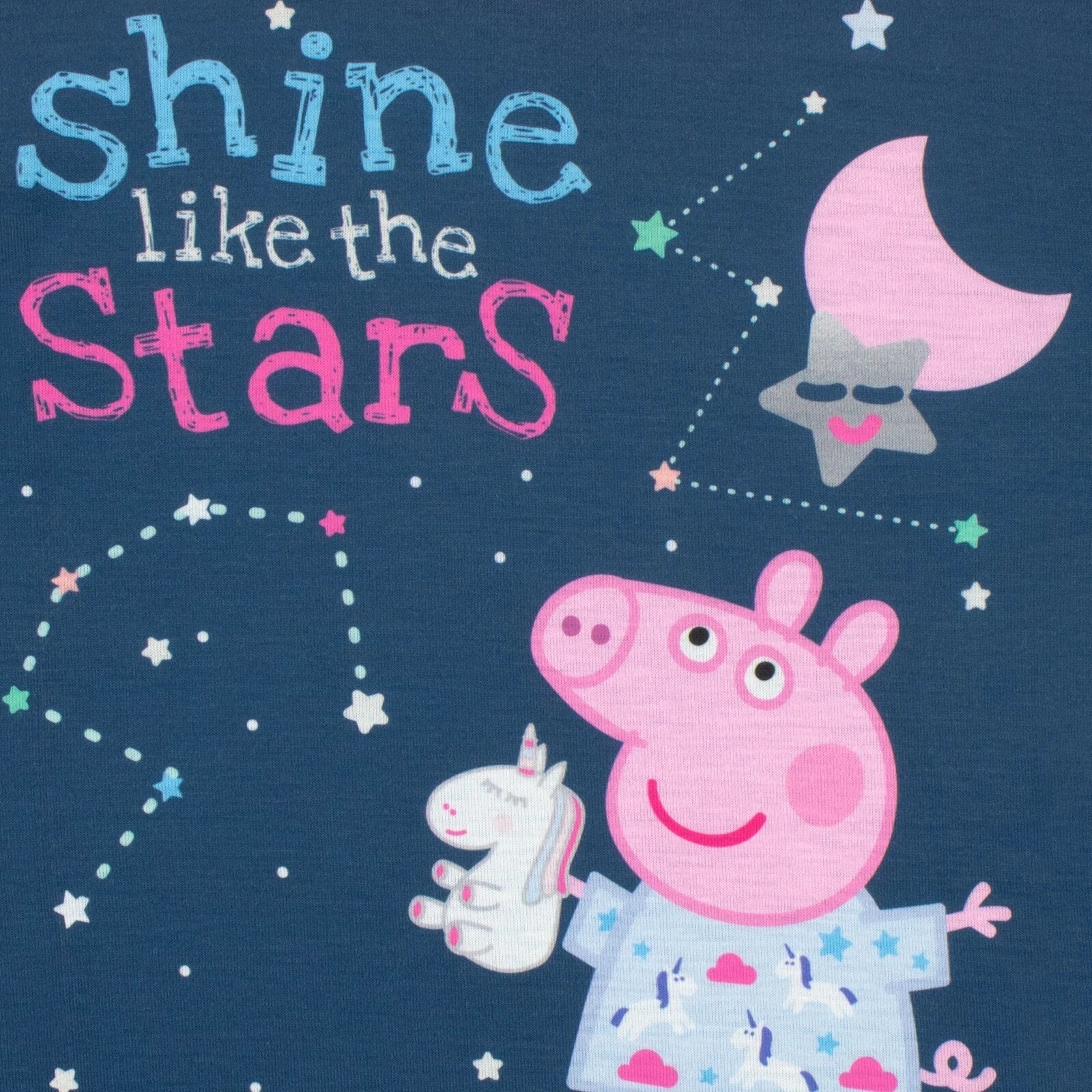 Peppa Pig Pyjamas Kids Girls 18 24 Months 2 3 4 5 6 7 8 Years PJs Sleepwear Blue