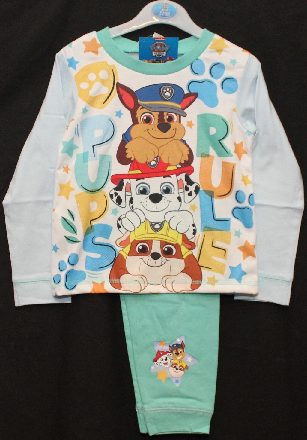 PAW PATROL Boy's Pyjamas/ RUBBLE, CHASE & MARSHALL PJs Sizes 18 months-5 years