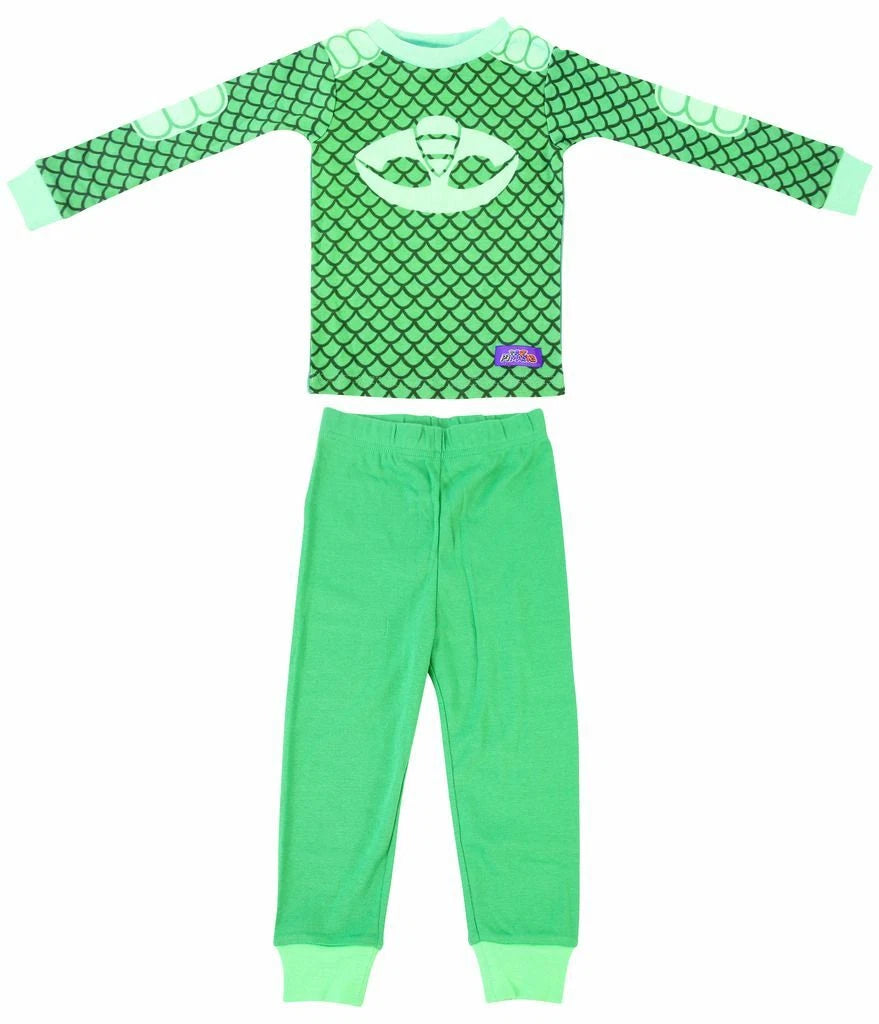 Toddler Boy's Disney PJ Masks Animatd Show Gekko Catboy 2 Cotton Sleepwear Set