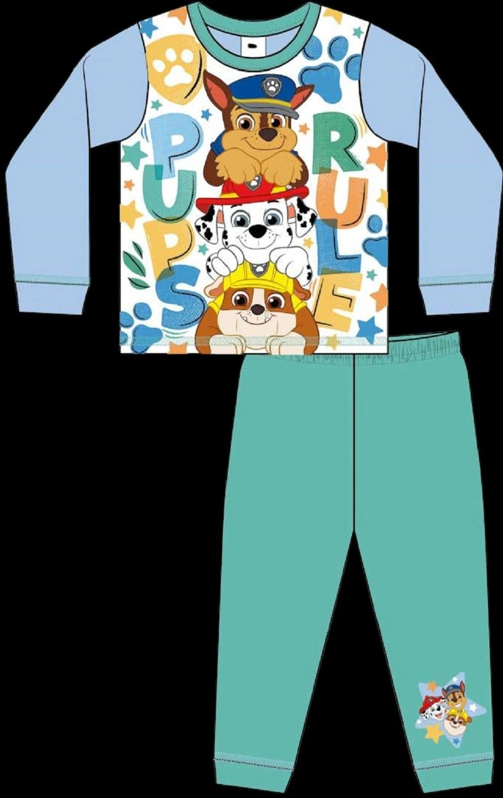 PAW PATROL Boy's Pyjamas/ RUBBLE, CHASE & MARSHALL PJs Sizes 18 months-5 years