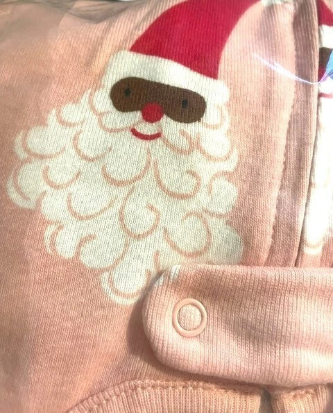 Carter's Toddler Girls' Snowflake Reindeer/Santa Footed Pajama Set