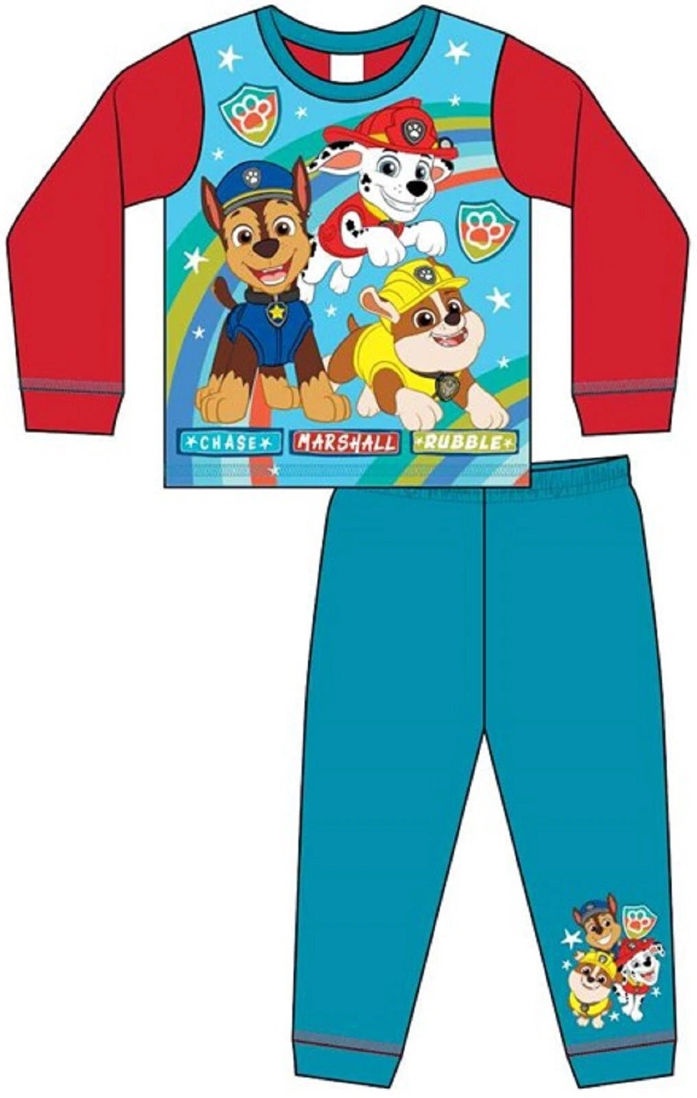 PAW PATROL Boy's Pyjamas/ RUBBLE, CHASE & MARSHALL PJs Sizes 18 months-5 years