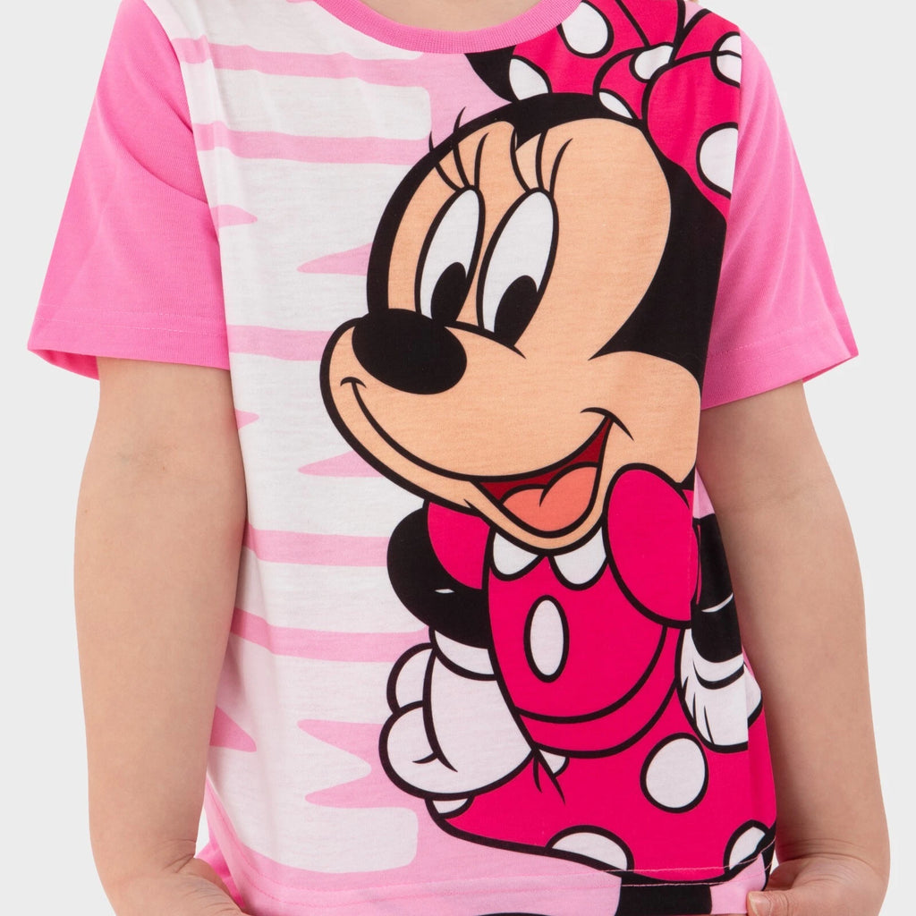 Disney Minnie Mouse Pyjamas | Disney Girls Pjs | Minnie Short Pyjamas