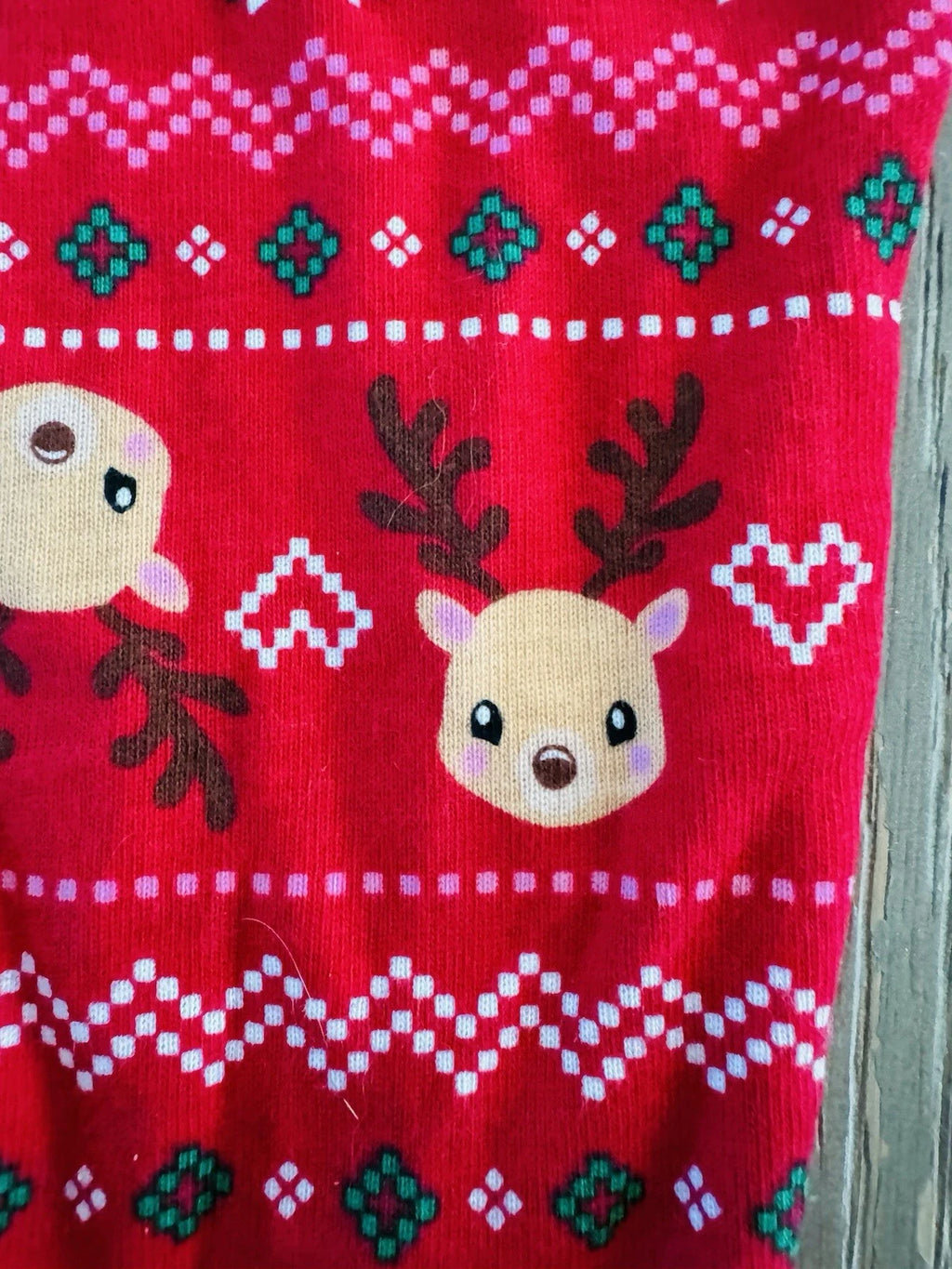 Komar Kids Christmas Pajama Set Holiday Reindeer 2T 3T Cotton 2 Piece Pajamas