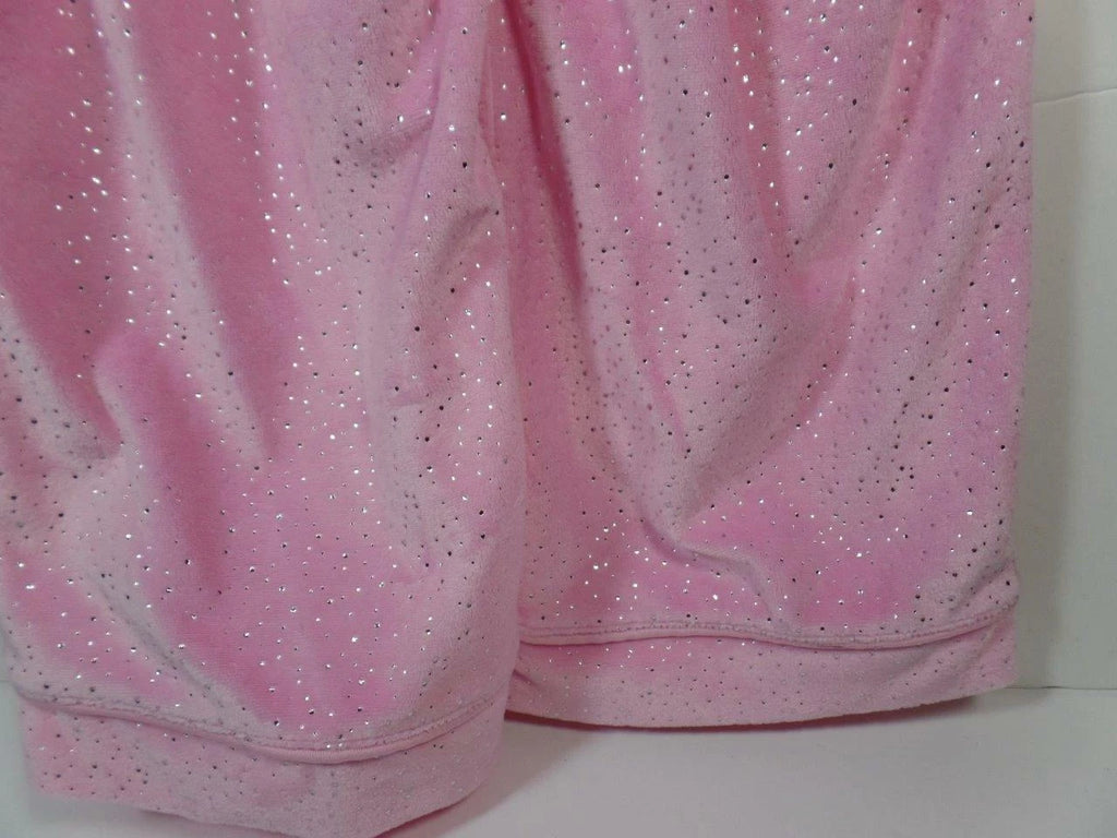 New Girl's 2 Pc Pink Soft Mink Pajamas w/ Silver Foil Dots, Sz 2T, 3T