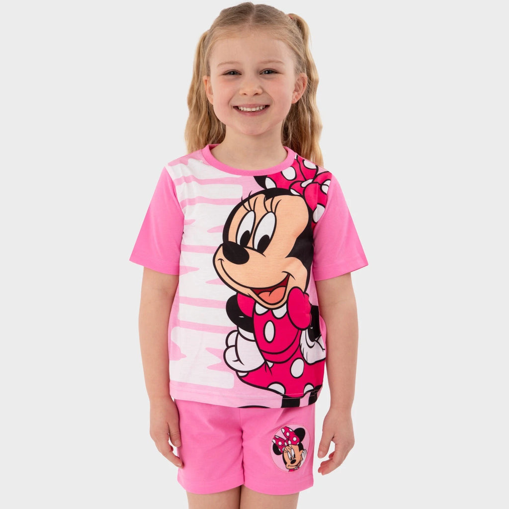 Disney Minnie Mouse Pyjamas | Disney Girls Pjs | Minnie Short Pyjamas