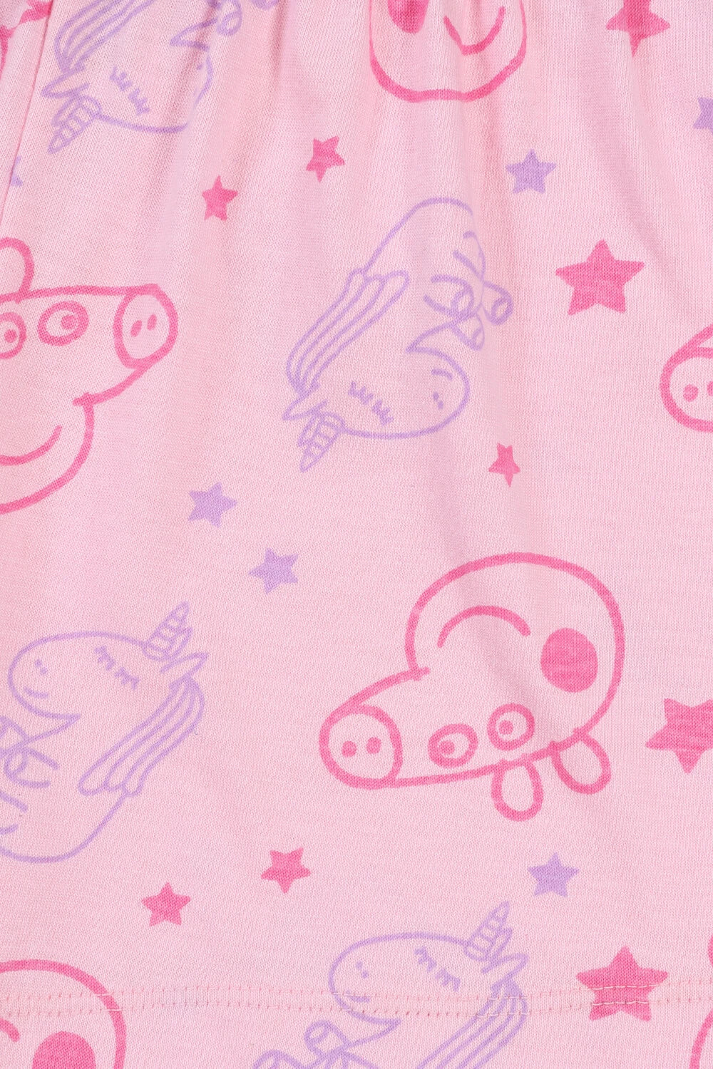 Girls Peppa Pig Unicorn Dreams  Rainbow Short Pyjamas - Ages 1 - 5 Years Kids PJ