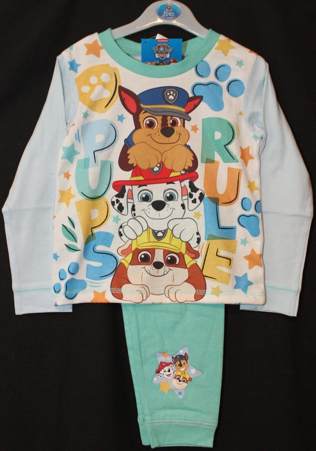 PAW PATROL Boy's Pyjamas/ RUBBLE, CHASE & MARSHALL PJs Sizes 18 months-5 years