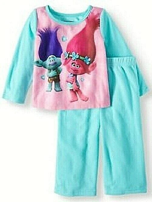 Trolls Toddler Girls Long Sleeve Top & Long Pants 2-Piece Pajama Set