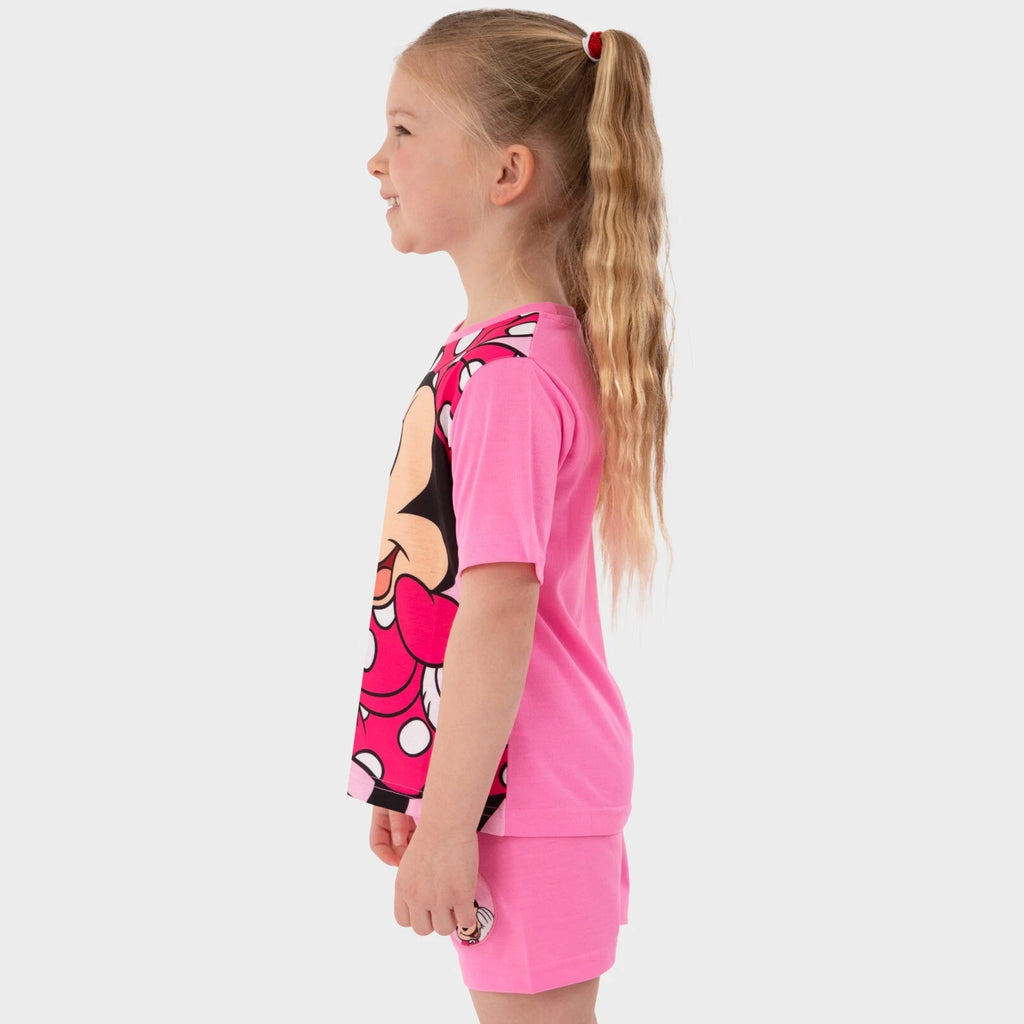 Disney Minnie Mouse Pyjamas | Disney Girls Pjs | Minnie Short Pyjamas