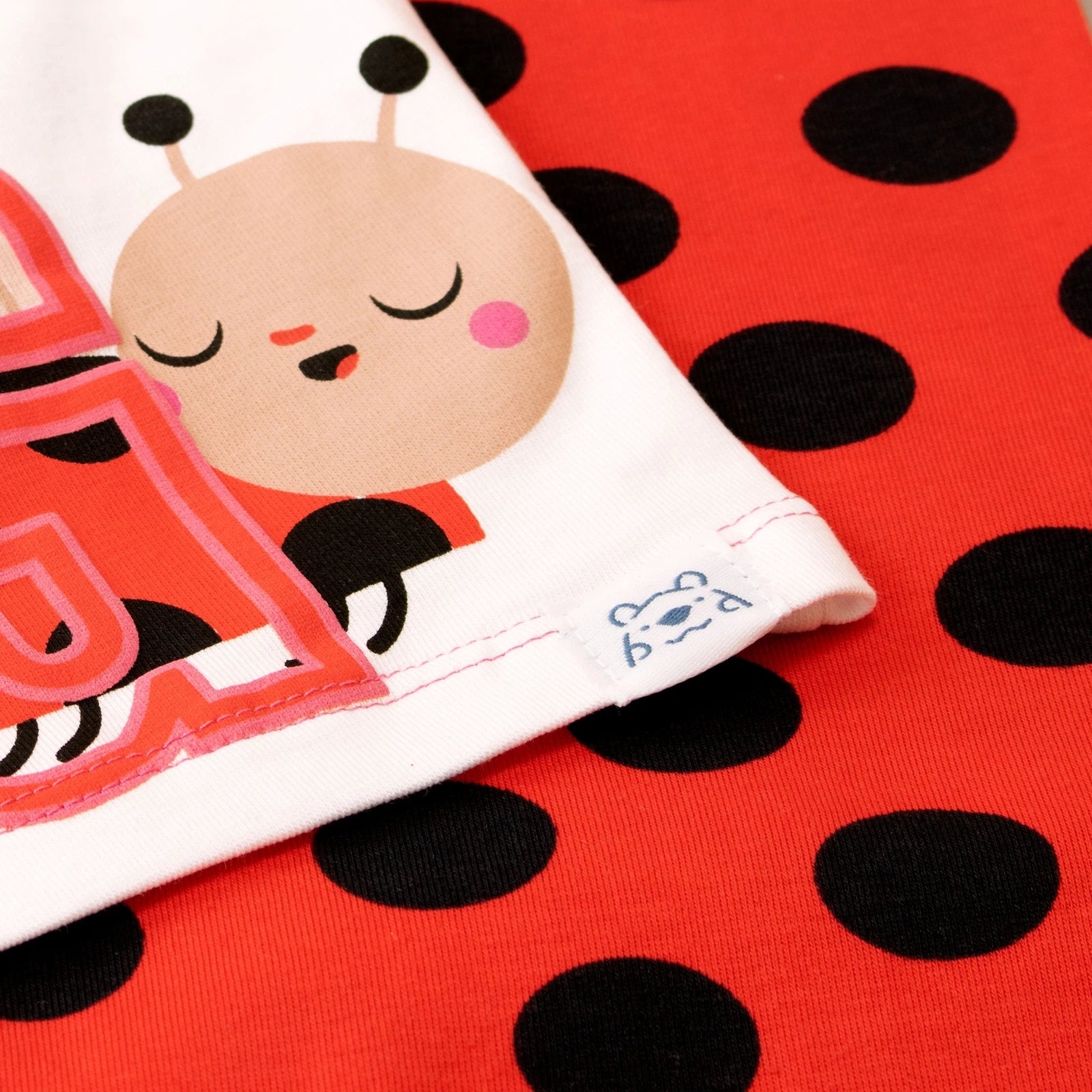 Girls Pyjamas Loungewear Long Pyjamas 18 24 Months 2-8 Years Polka Dot Ladybird