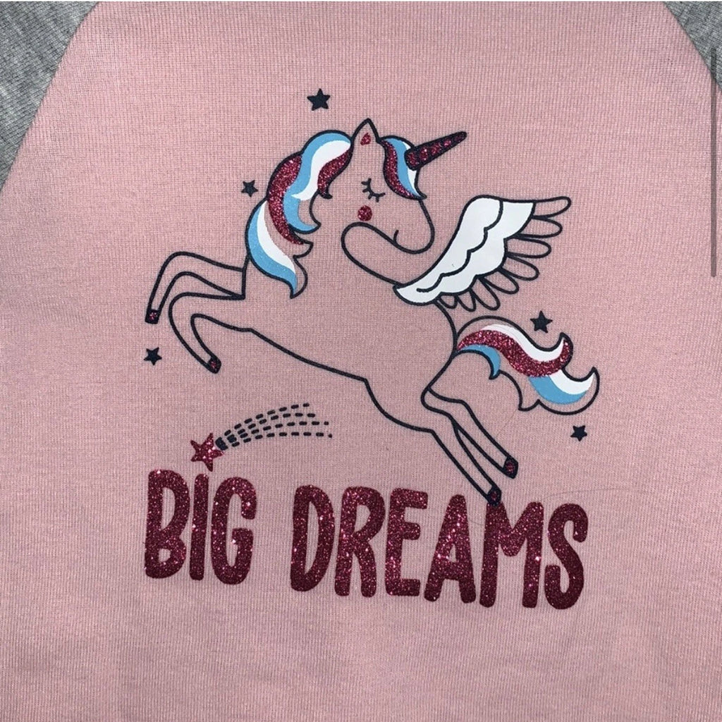 Wonder Nation Toddler Girls' Unicorn Cotton Sleep Set, 2 Piece Size 18mo and 3T