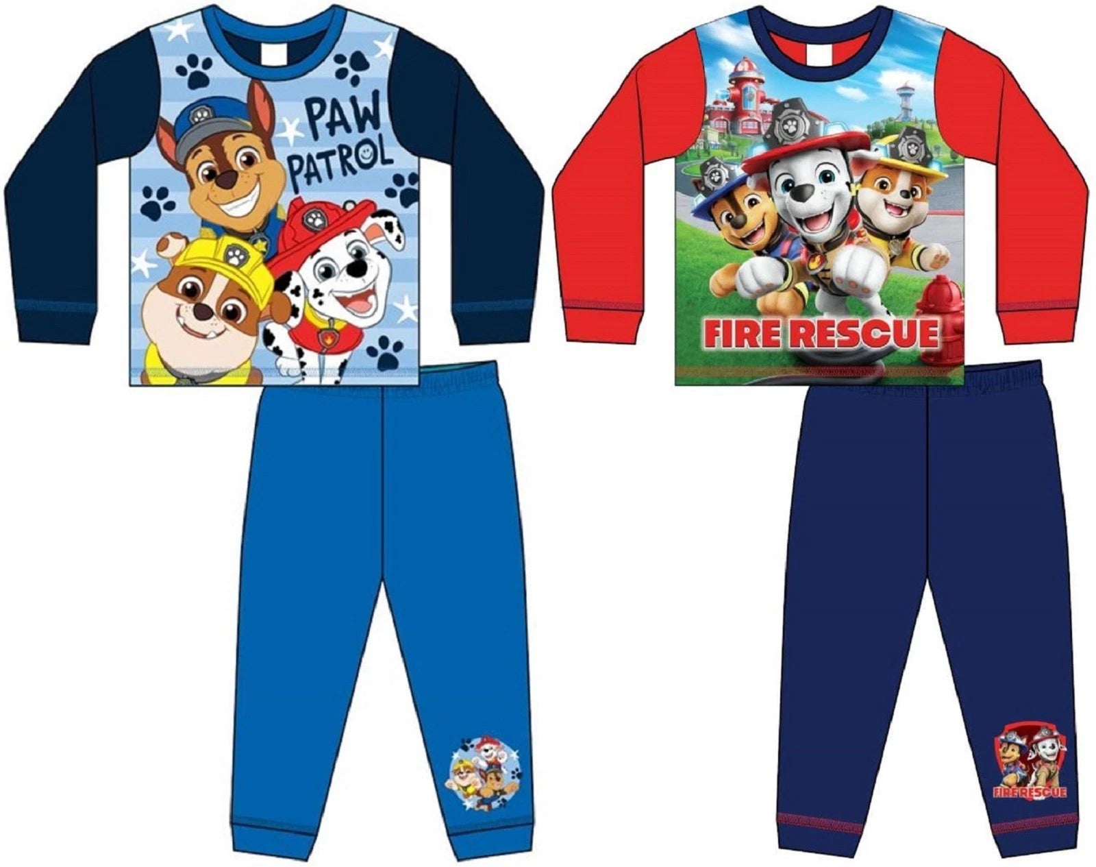 PAW PATROL Boy's Pyjamas/ RUBBLE, CHASE & MARSHALL PJs Sizes 18 months-5 years