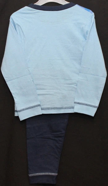 COCOMELON Boys Pyjamas/ Blue PJs in a Choice of 2 Styles Sizes 12 Months-4 Years