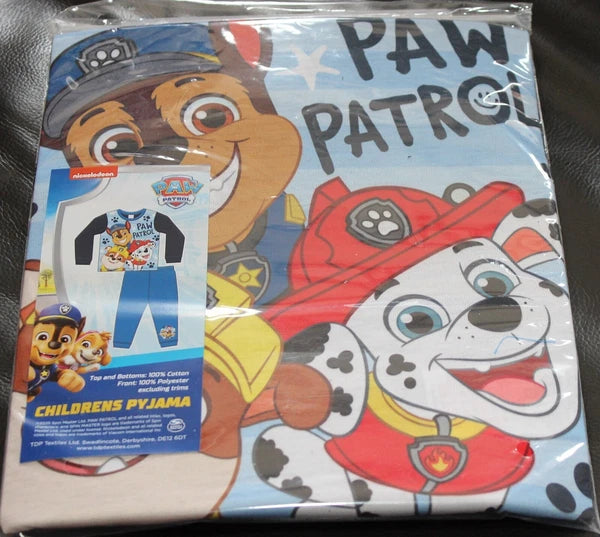 PAW PATROL Boy's Pyjamas/ RUBBLE, CHASE & MARSHALL PJs Sizes 18 months-5 years
