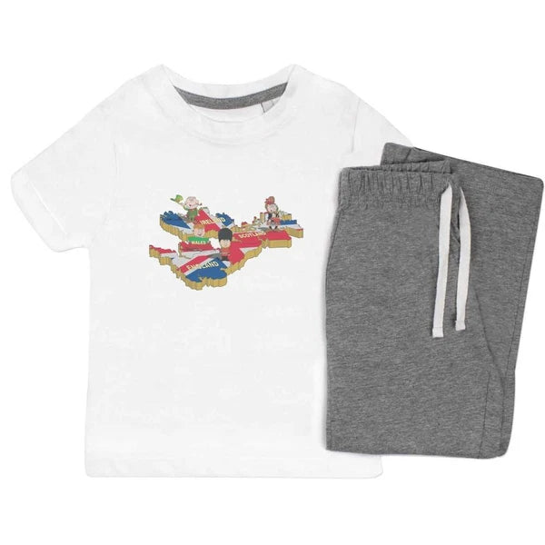 'United Kingdom' Kids Nightwear / Pyjama Set (KP049967)