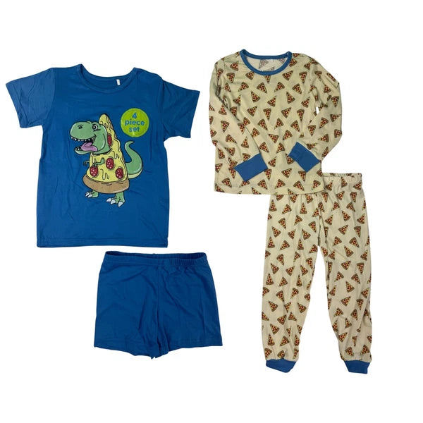 Little Dreamer boys 4-piece Pajama set Size 2T,3T, 4T,4,5,6, 6X,7/8,10/12, 14/16