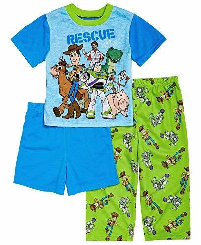 Toy Story Toddler Boy's Rescue Squad 3-Piece Buzz, Woody,and Forky Pajama Set