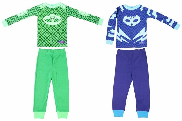 Toddler Boy's Disney PJ Masks Animatd Show Gekko Catboy 2 Cotton Sleepwear Set