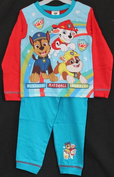 PAW PATROL Boy's Pyjamas/ RUBBLE, CHASE & MARSHALL PJs Sizes 18 months-5 years