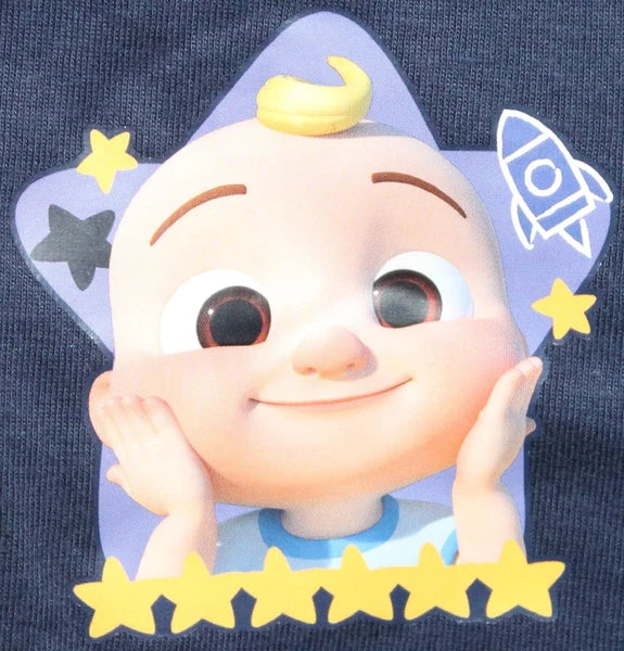 COCOMELON Boys Pyjamas/ Blue PJs in a Choice of 2 Styles Sizes 12 Months-4 Years