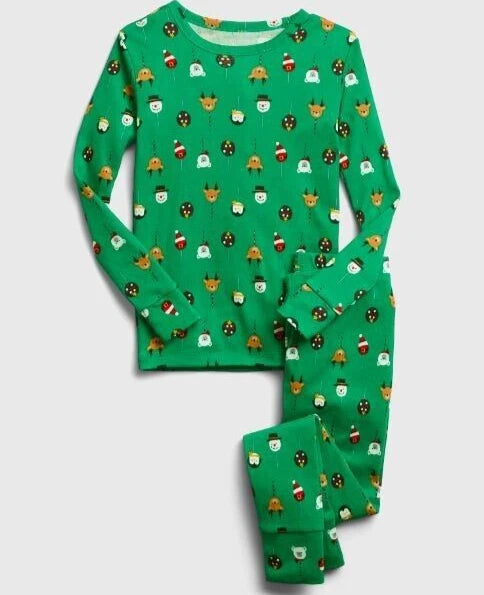 NEW GAP Kids 100% Organic Cotton Holiday Print PJ Set 2T 3T